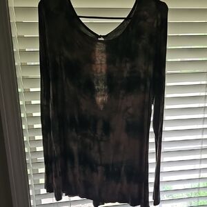 Women's Tie-Dye Long Sleeve Top